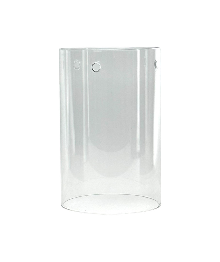 Clear glass cylinder deals shade